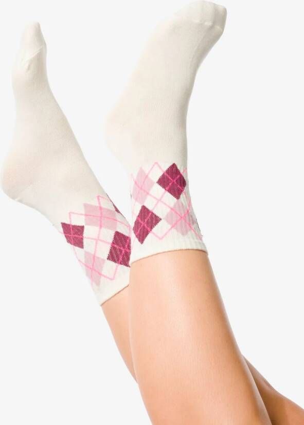 HEMA Dames Sokken Met Katoen 2 Paar Grijsmelange (grijsmelange)