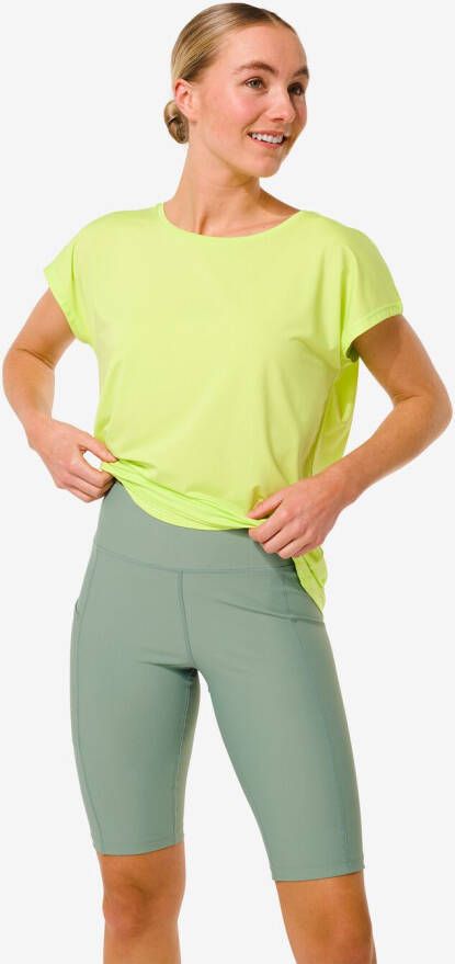 HEMA Dames Sportlegging Kort Groen (groen)