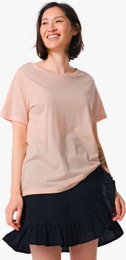 HEMA Dames T-shirt Alara Met Bamboe Roze (roze)