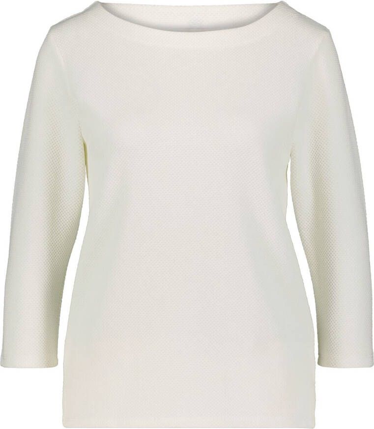 HEMA Dames T-shirt Kacey Structuur Gebroken Wit (gebroken wit)