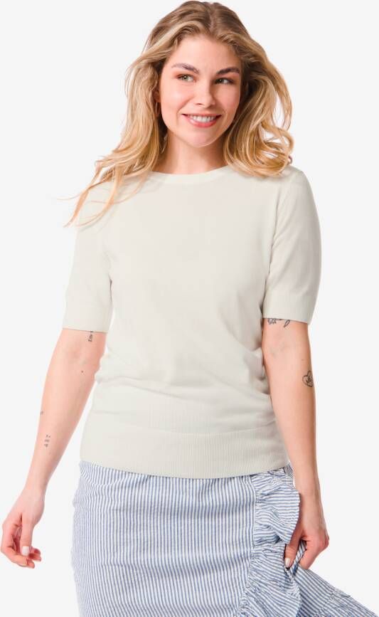 HEMA Dames Trui Gebreid Fally Wit (wit)