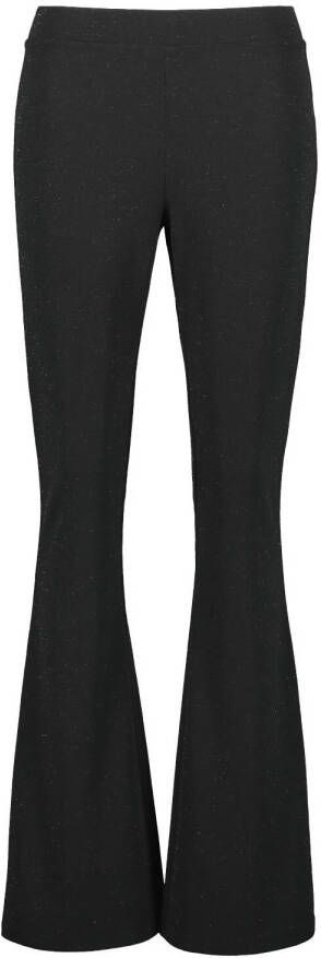 HEMA Damesbroek Flared Glitter Zwart (zwart)