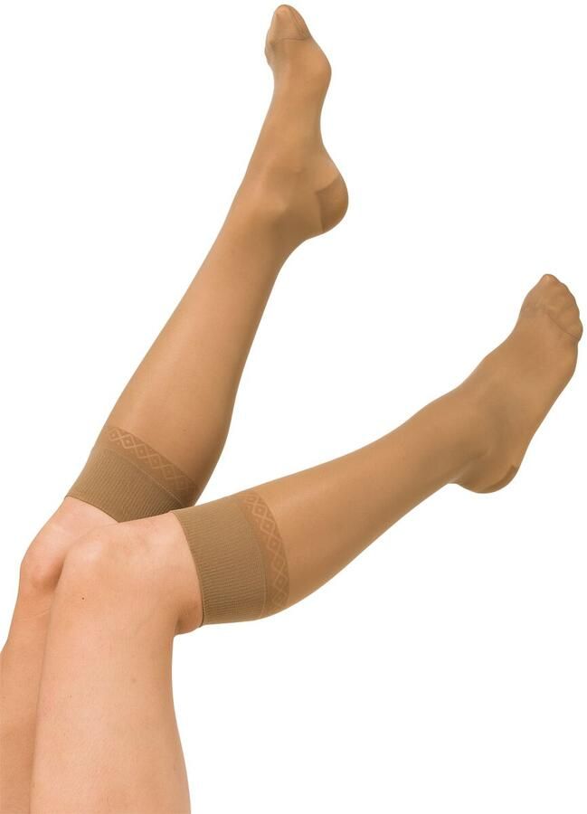 HEMA 2-pak Kniekousen Licht Ondersteunend 40 Denier Beige (beige) - Foto 2