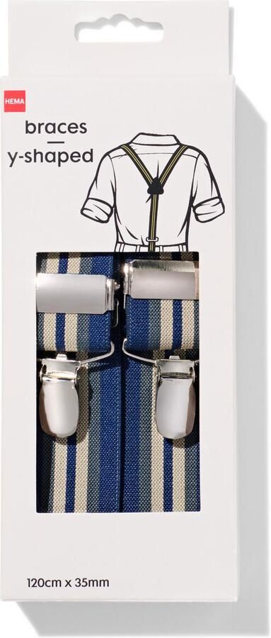 HEMA 3-punts Y-bretel 110x3.5 Blauw - Foto 1