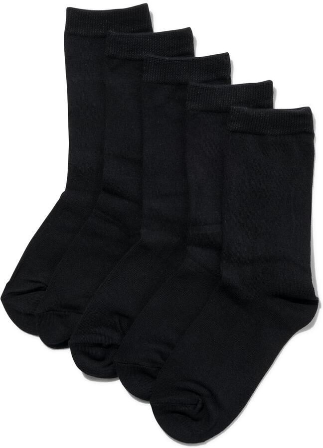 HEMA 5-pak Damessokken Zwart (zwart) - Foto 2