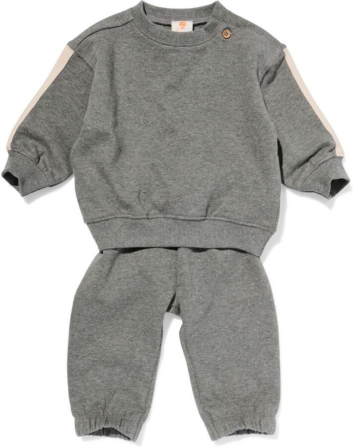 HEMA Baby Kleding Sweatset Grijs (grijs) - Foto 2
