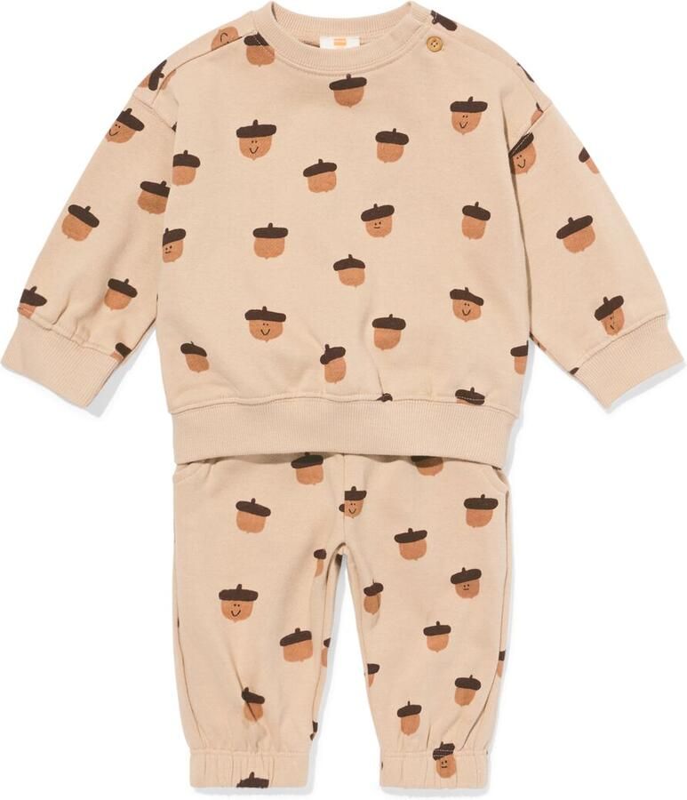 HEMA Baby Kledingset Eikels Lichtbruin (lichtbruin) - Foto 2