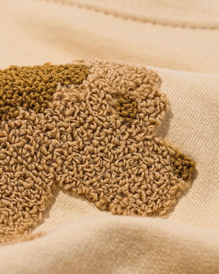 HEMA Baby Kledingset Sweatstof Hond Beige (beige) - Foto 2