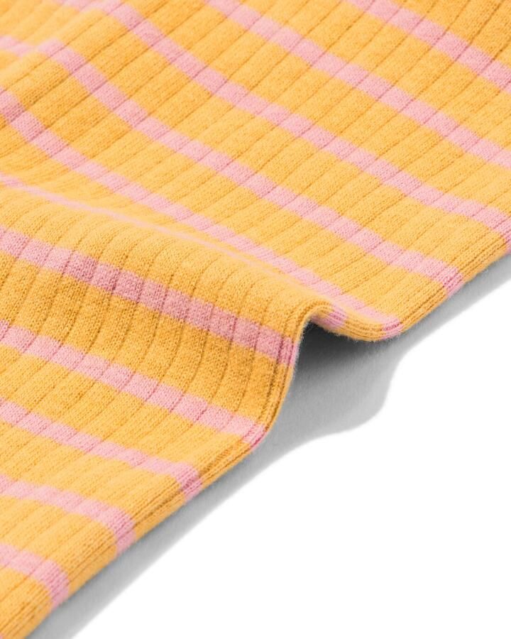 HEMA Baby Meegroeilegging Aansluitend Rib Strepen Olijf (olijf) - Foto 2