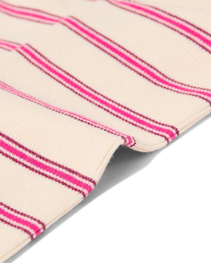 HEMA Baby Meegroeilegging Rib Strepen Ecru (ecru) - Foto 2