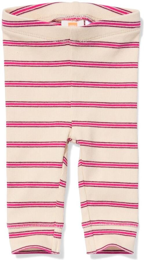 HEMA Baby Meegroeilegging Rib Strepen Ecru (ecru)