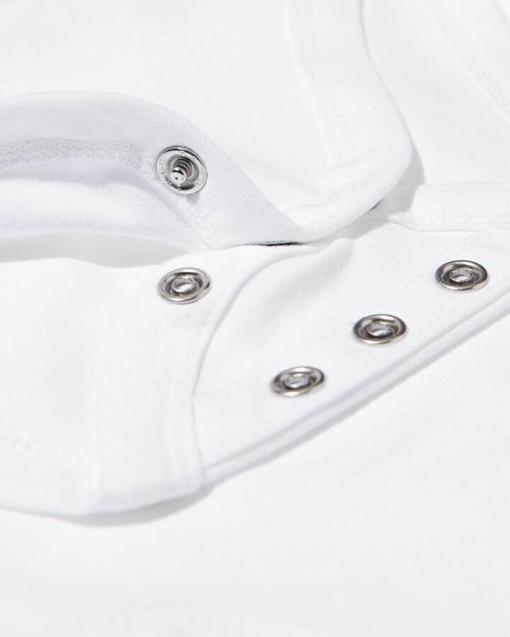 HEMA Baby Meegroeiromper 2 Stuks Wit - Foto 2