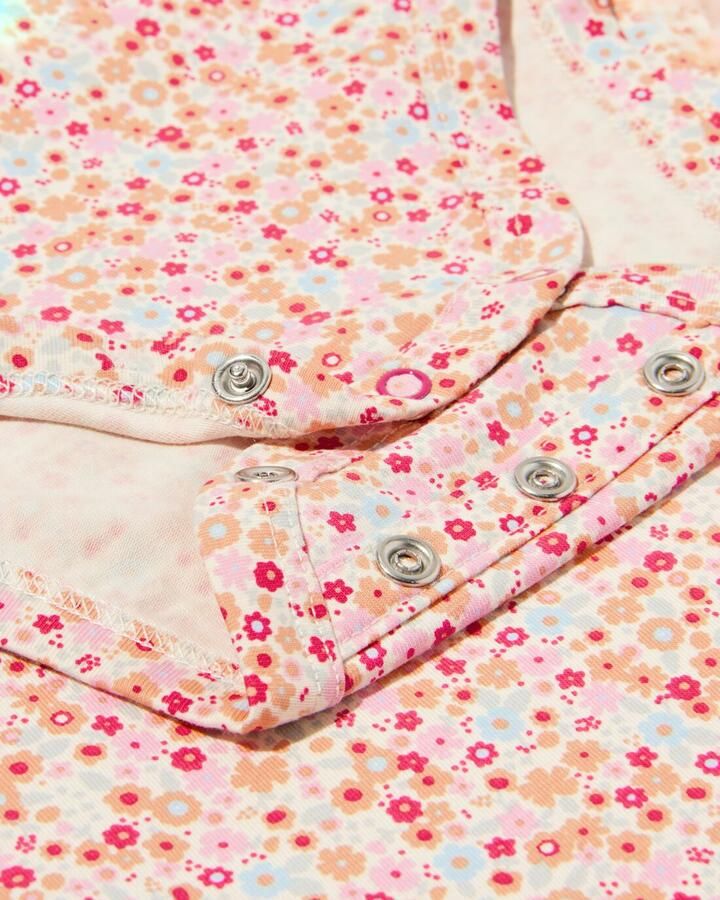 HEMA Baby Meegroeiromper Bloemen Multicolor (multicolor)