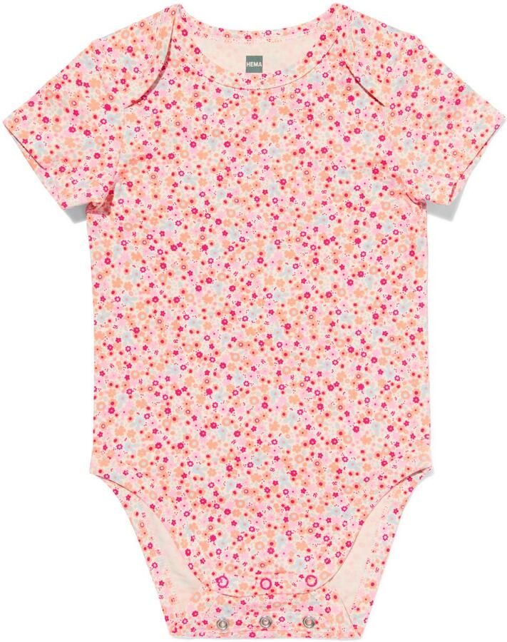 HEMA Baby Meegroeiromper Bloemen Multicolor (multicolor)