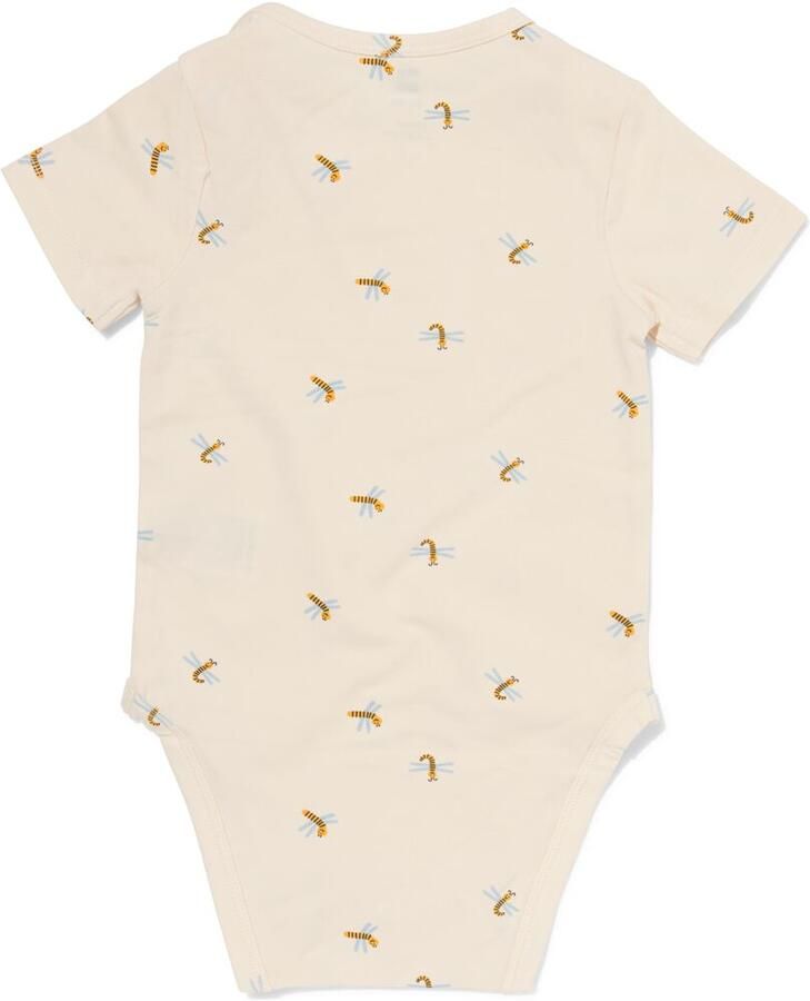 HEMA Baby Meegroeiromper Dieren Gebroken Wit (gebroken wit)