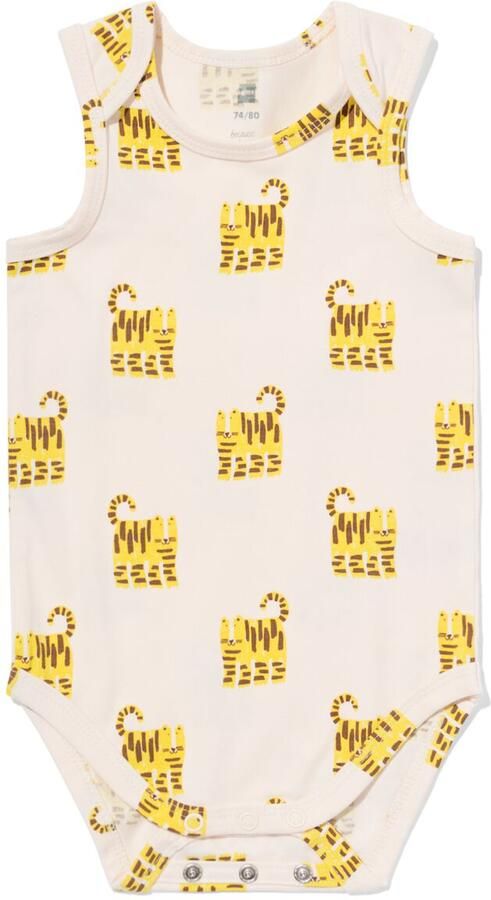 HEMA Baby Meegroeiromper Dieren Gebroken Wit (gebroken wit) - Foto 2
