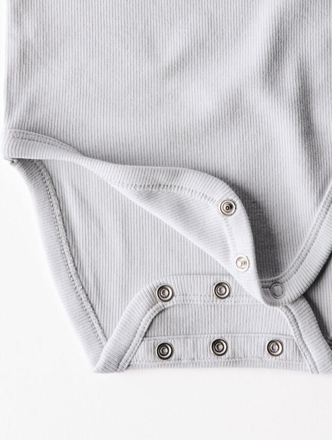 HEMA Baby Meegroeiromper LENZING™ ECOVERO™ Rib 2 Stuks Groen - Foto 2