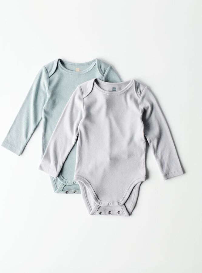 HEMA Baby Meegroeiromper LENZING™ ECOVERO™ Rib 2 Stuks Groen