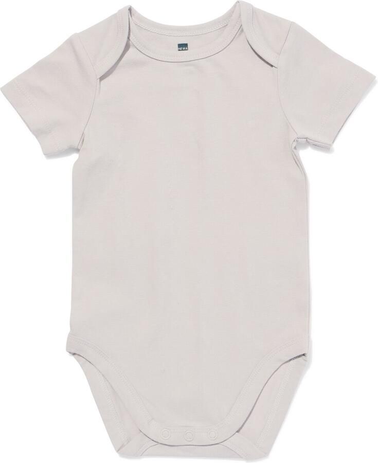 HEMA Baby Meegroeiromper Lichtgrijs (lichtgrijs)