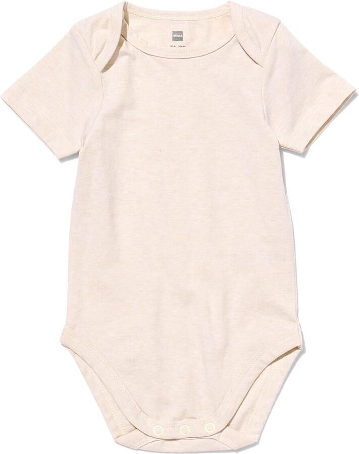 HEMA Baby Romper Met Stretch Beige (beige)