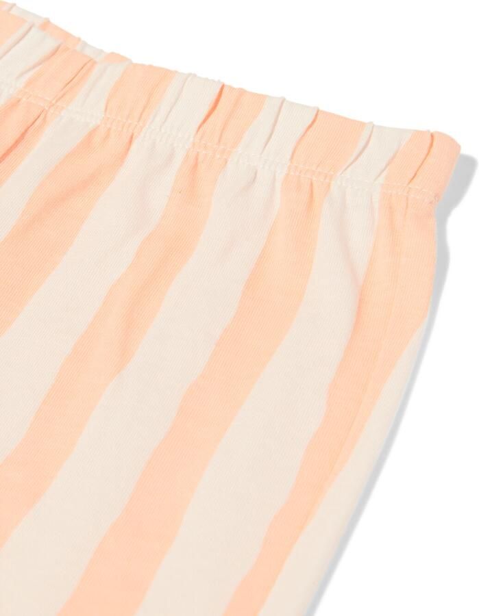 HEMA Baby Shortama Strepen Perzik (perzik) - Foto 2