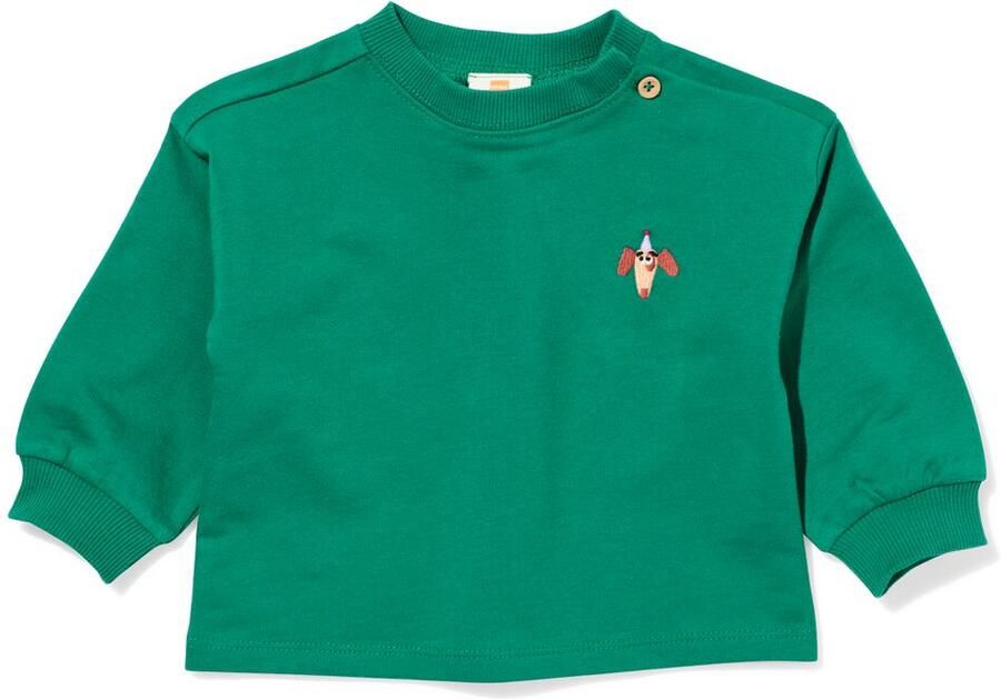 HEMA Baby Sweater Hondje Groen (groen) - Foto 2