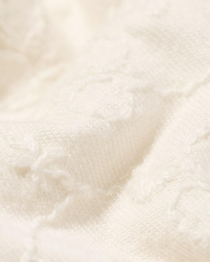 HEMA Baby T-shirt Broderie Gebroken Wit (gebroken wit)