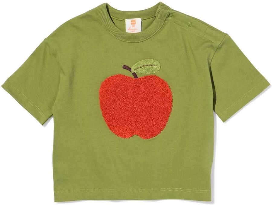 HEMA Baby T-shirt Jersey Fruit Groen (groen)