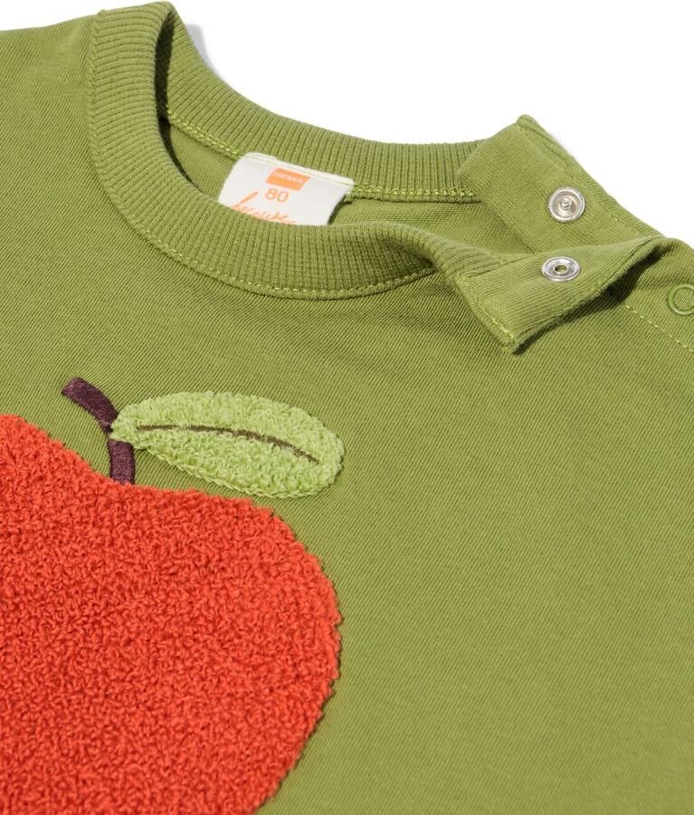 HEMA Baby T-shirt Jersey Fruit Groen (groen) - Foto 2