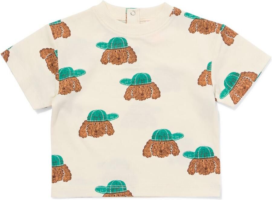 HEMA Baby T-shirt Jersey Honden Gebroken Wit (gebroken wit) - Foto 2