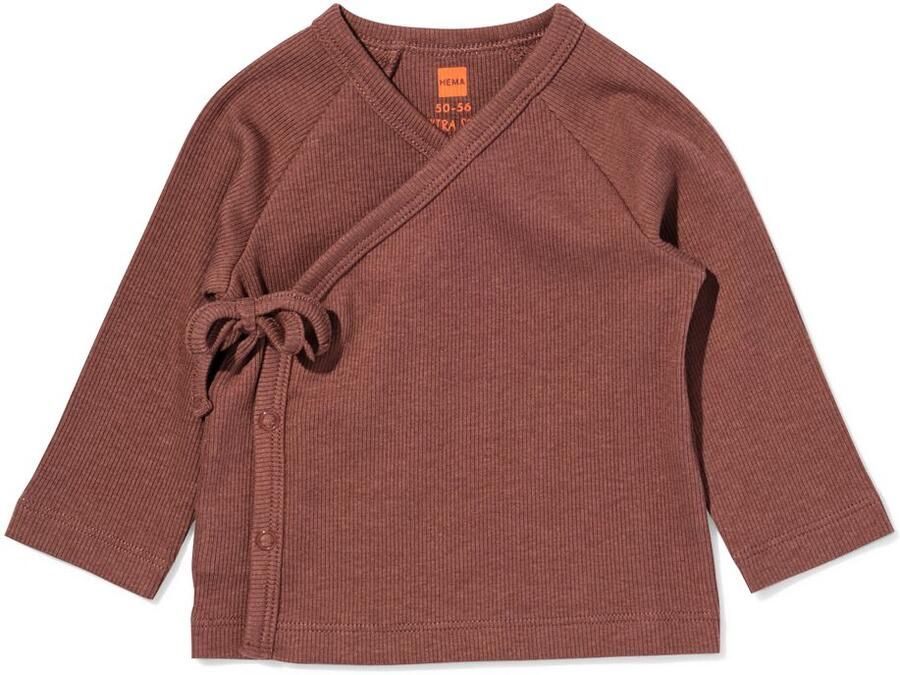 HEMA Baby T-shirt Rib Bruin (bruin)