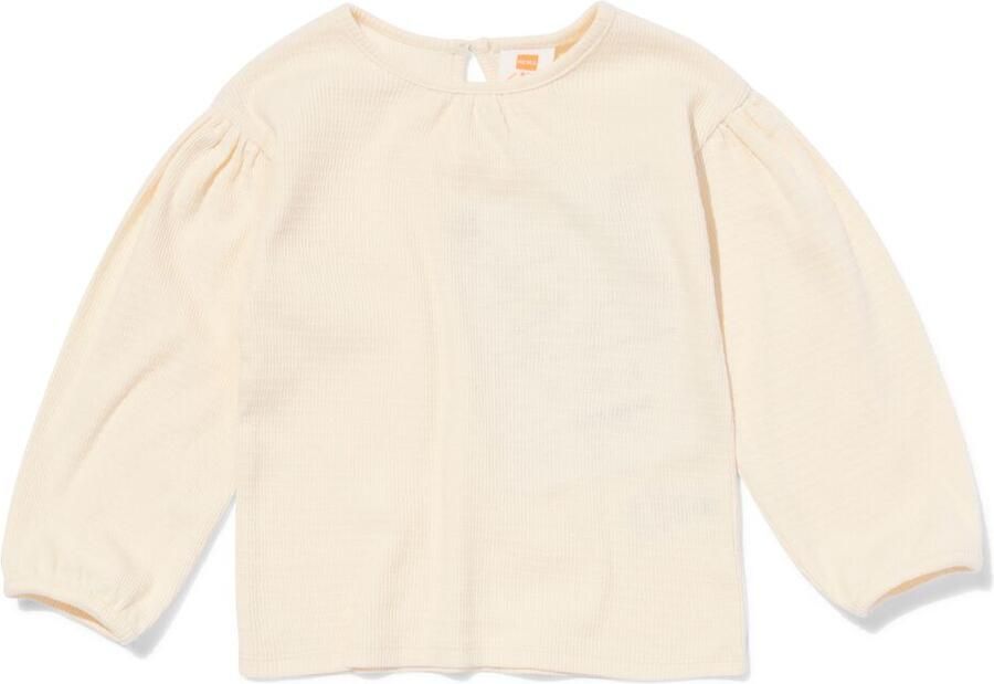 HEMA Baby T-shirt Rib Ecru (ecru)