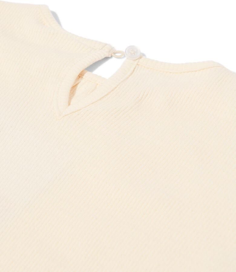 HEMA Baby T-shirt Rib Ecru (ecru) - Foto 2