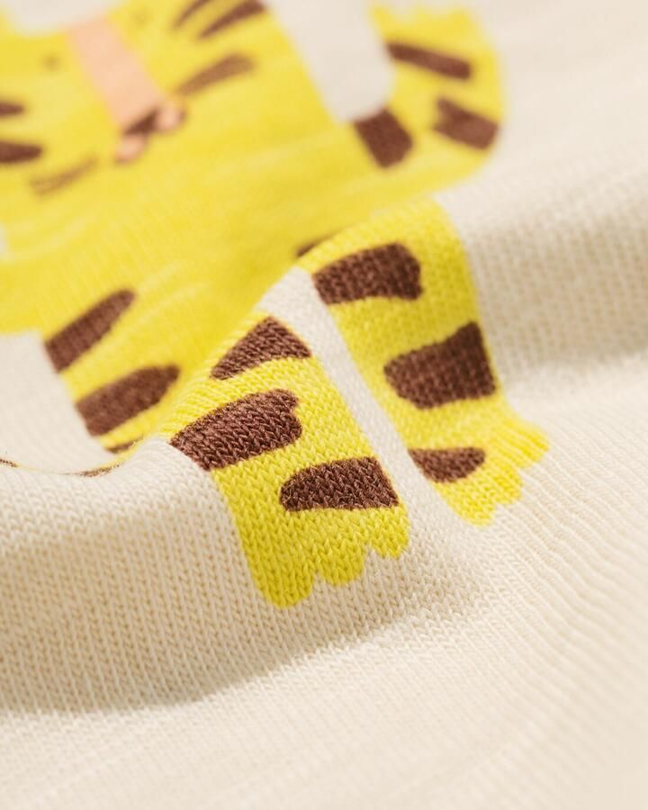HEMA Baby T-shirt Tijger Ecru (ecru)