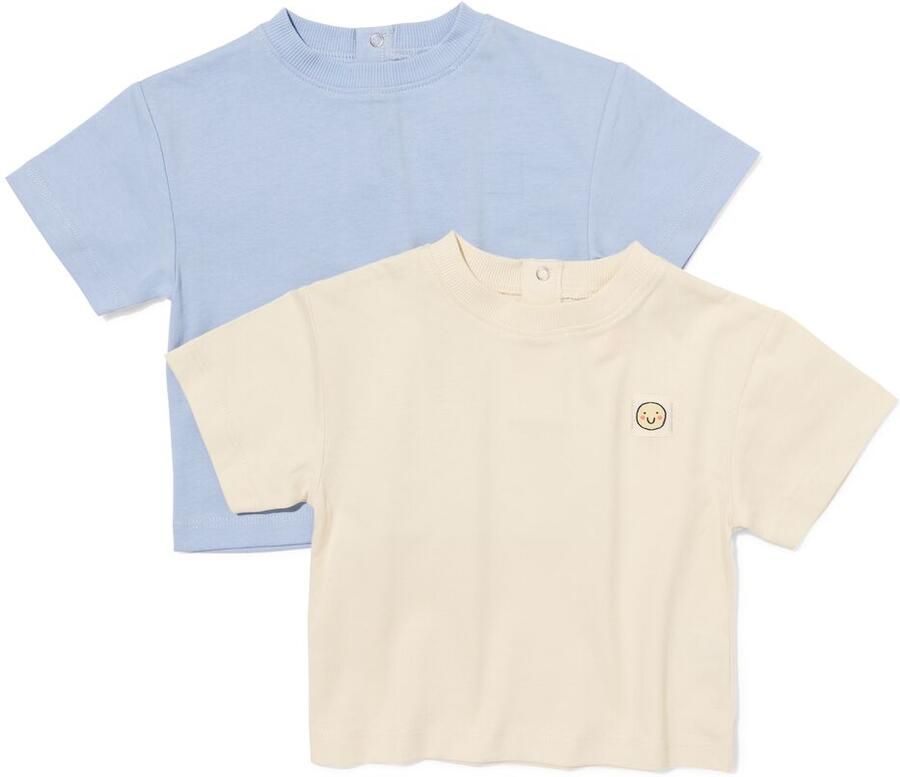 HEMA Baby T-shirts Jersey 2 Stuks Ecru (ecru) - Foto 2