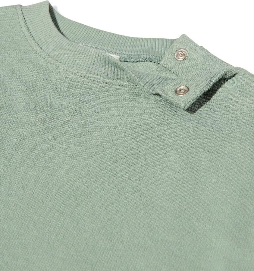 HEMA Baby T-shirts Jersey Strepen 2 Stuks Groen (groen)