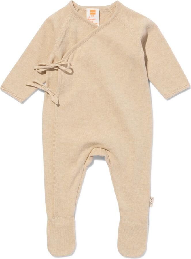 HEMA Newborn Boxpakje Met Overslag Zand (zand) - Foto 2