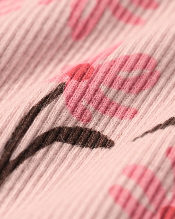HEMA Babyboxpakje Rib Bloemen Roze (roze) - Foto 2