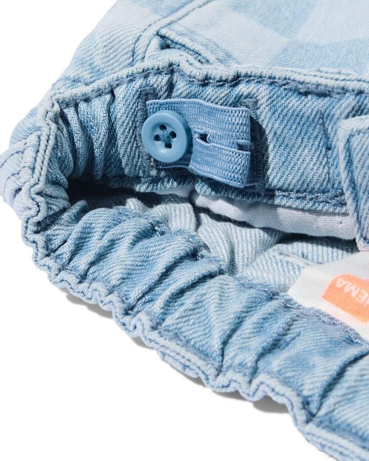 HEMA Babybroek Blokken Comfy Fit Denim (denim)
