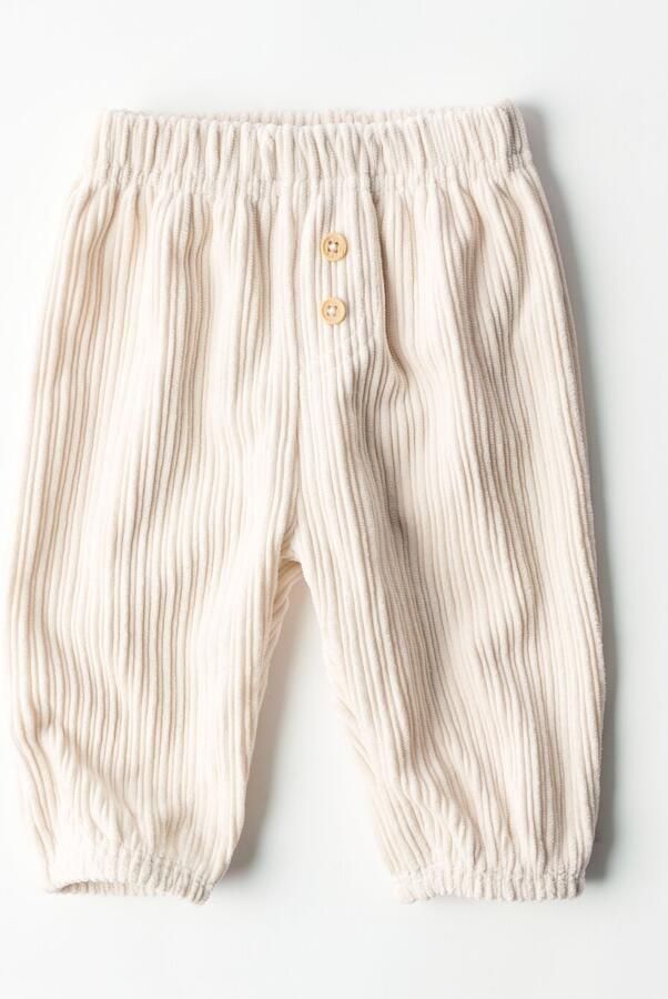 HEMA Babybroek Comfort Fit Rib Donkergrijs