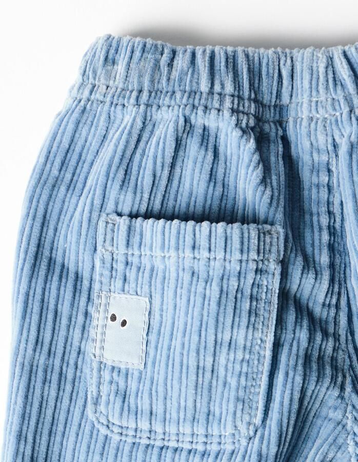 HEMA Babybroek Comfy Fit Corduroy Blauw - Foto 2
