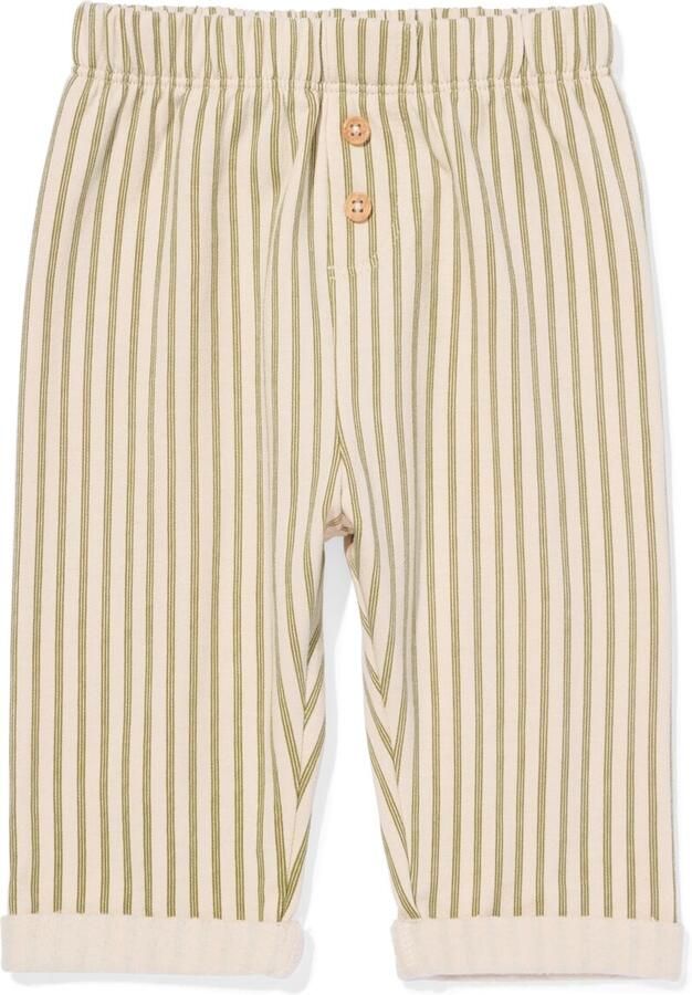 HEMA Babybroek Comfy Fit Jersey Strepen Ecru (ecru) - Foto 2