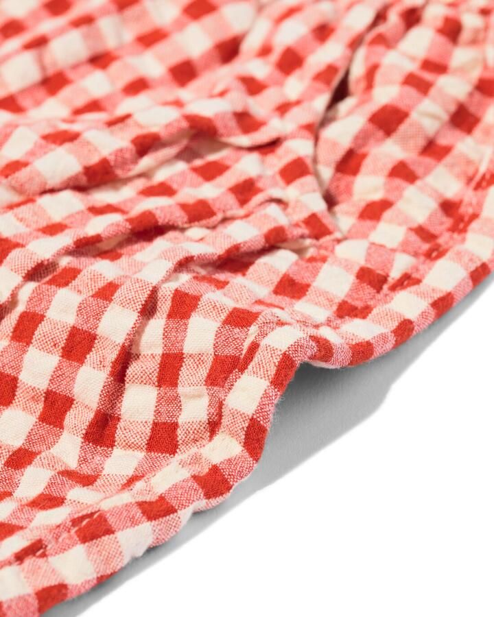 HEMA Babybroek Comfy Fit Seersucker Ruiten Rood (rood) - Foto 2