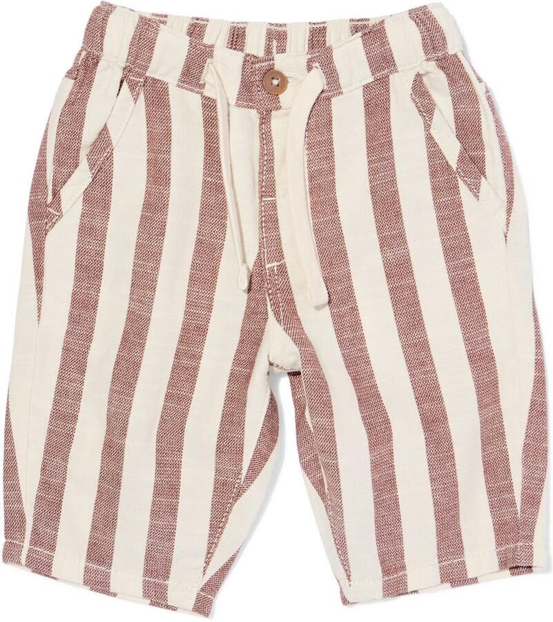 HEMA Babybroek Comfy Fit Strepen Bruin (bruin)