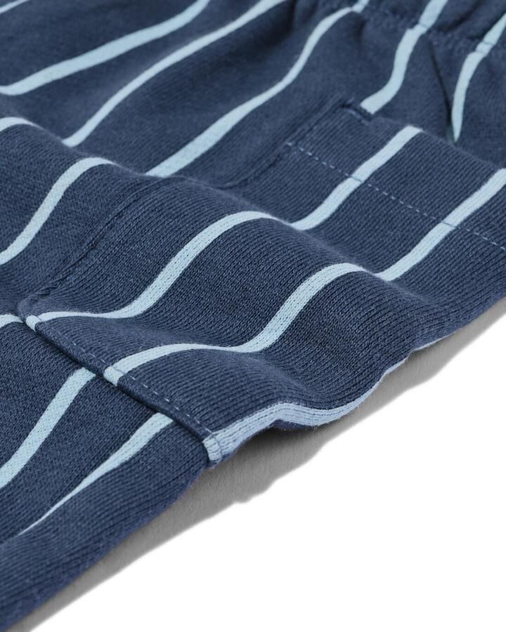 HEMA Babybroek Comfy Fit Sweatstof Strepen Blauw (blauw) - Foto 2