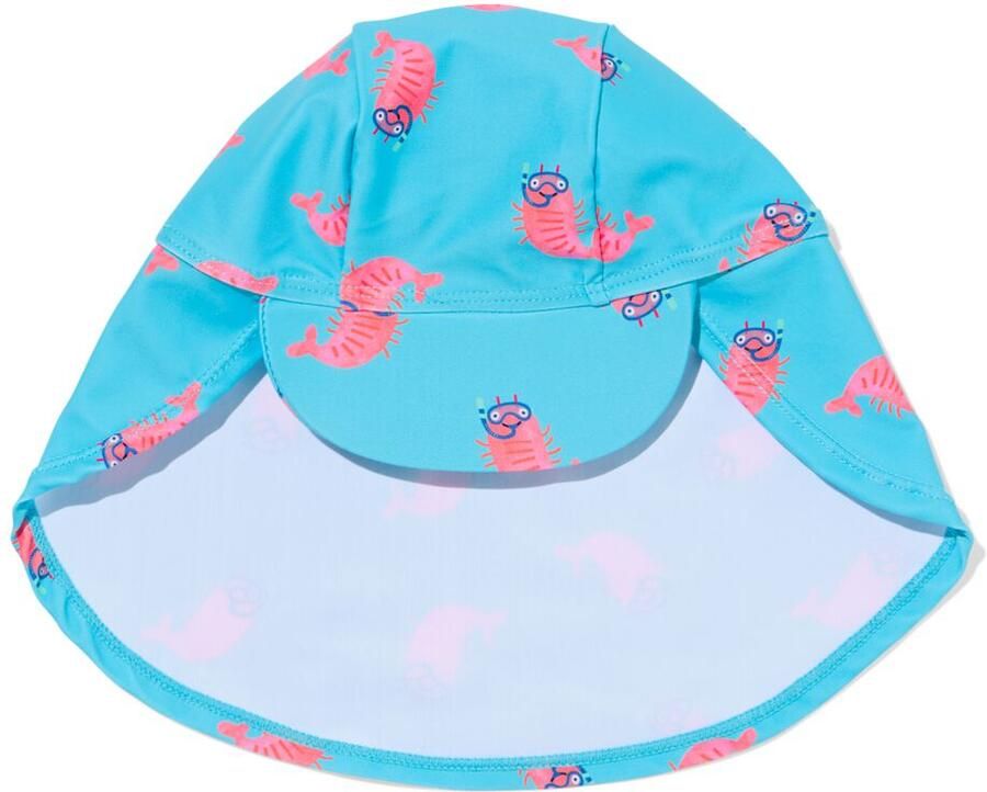 HEMA Babyhoed Dieren UPF40+ Garnalen Felblauw (felblauw)