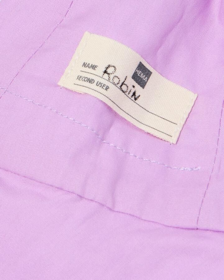 HEMA Babyhoed Seersucker Strepen Lila (lila)
