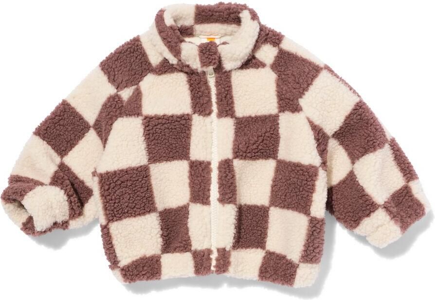 HEMA Babyjas Bomberjack Teddy Ruiten Bruin