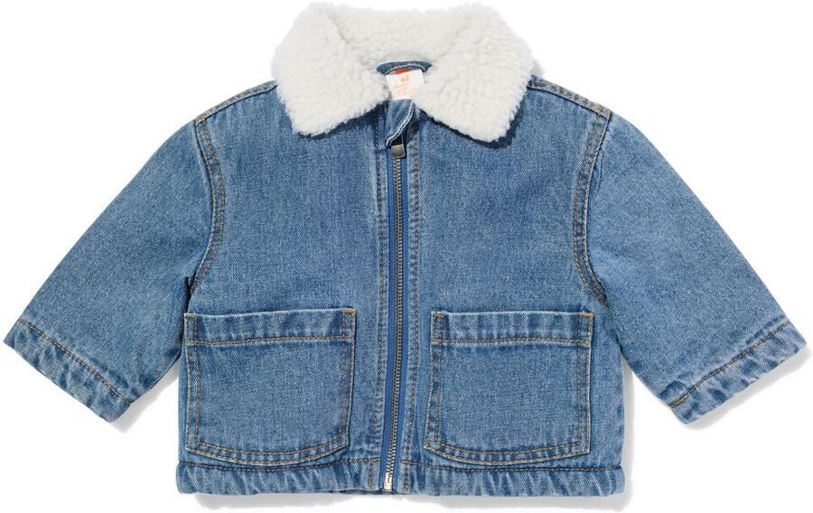 HEMA Babyjas Denim Middenblauw (middenblauw)