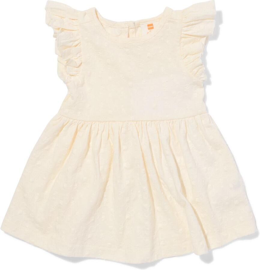 HEMA Babyjurk A-lijn Broderie Gebroken Wit (gebroken wit) - Foto 2